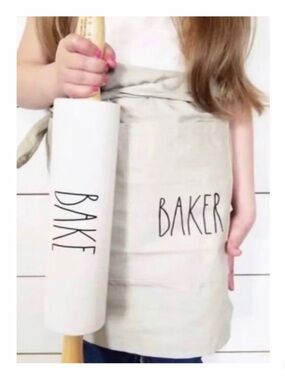 NEW Rae Dunn Rolling Pin Bake Baker Apron Set